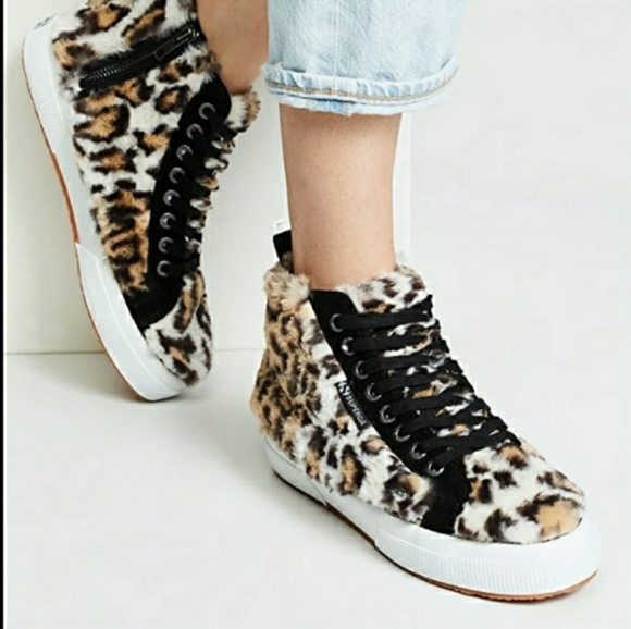 superga fuzzy sneakers